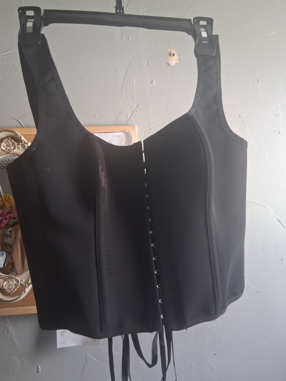 Black Front-Close Shapewear Corset Top - Women